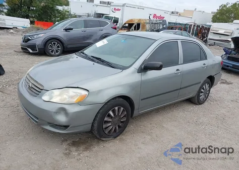 2004 Toyota Corolla Ce из США, поврежденный, VIN 1NXBR32E44Z319940